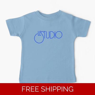 Le Studio Baby T-Shirt Royal Blue Logo